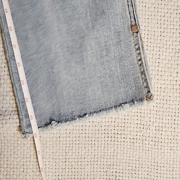 SOLD | Judy Blue Raw Hem Straight Leg Split Ankle Jeans Size 0(24) Rare Find - Picture 14 of 14
